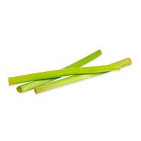 3 green nature straws