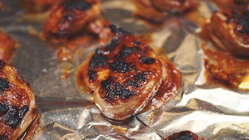 blackened bbq quail breast